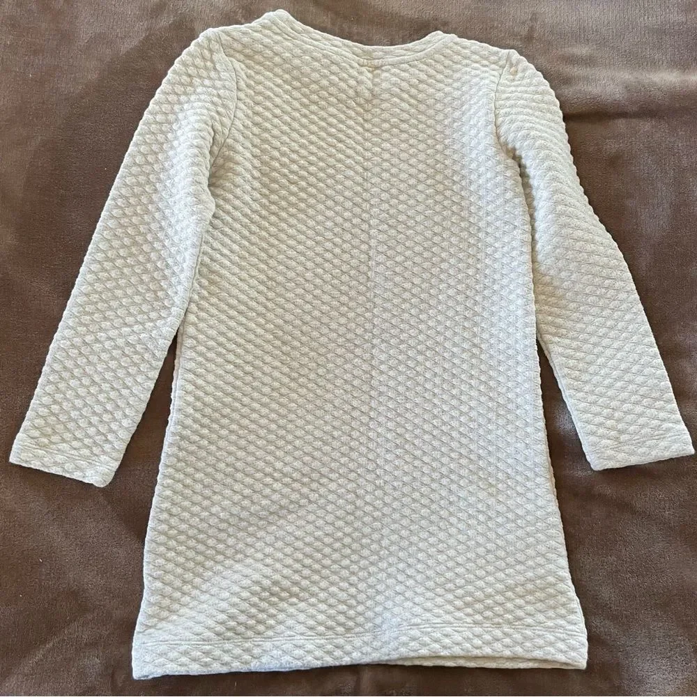 GAP Kids Cream Quilted Sweaterdress Size M